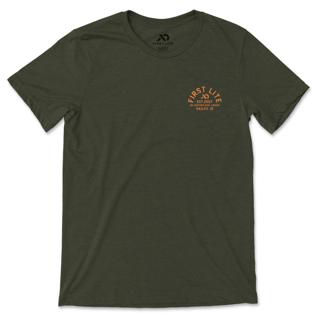 First Lite arched lock up tee front