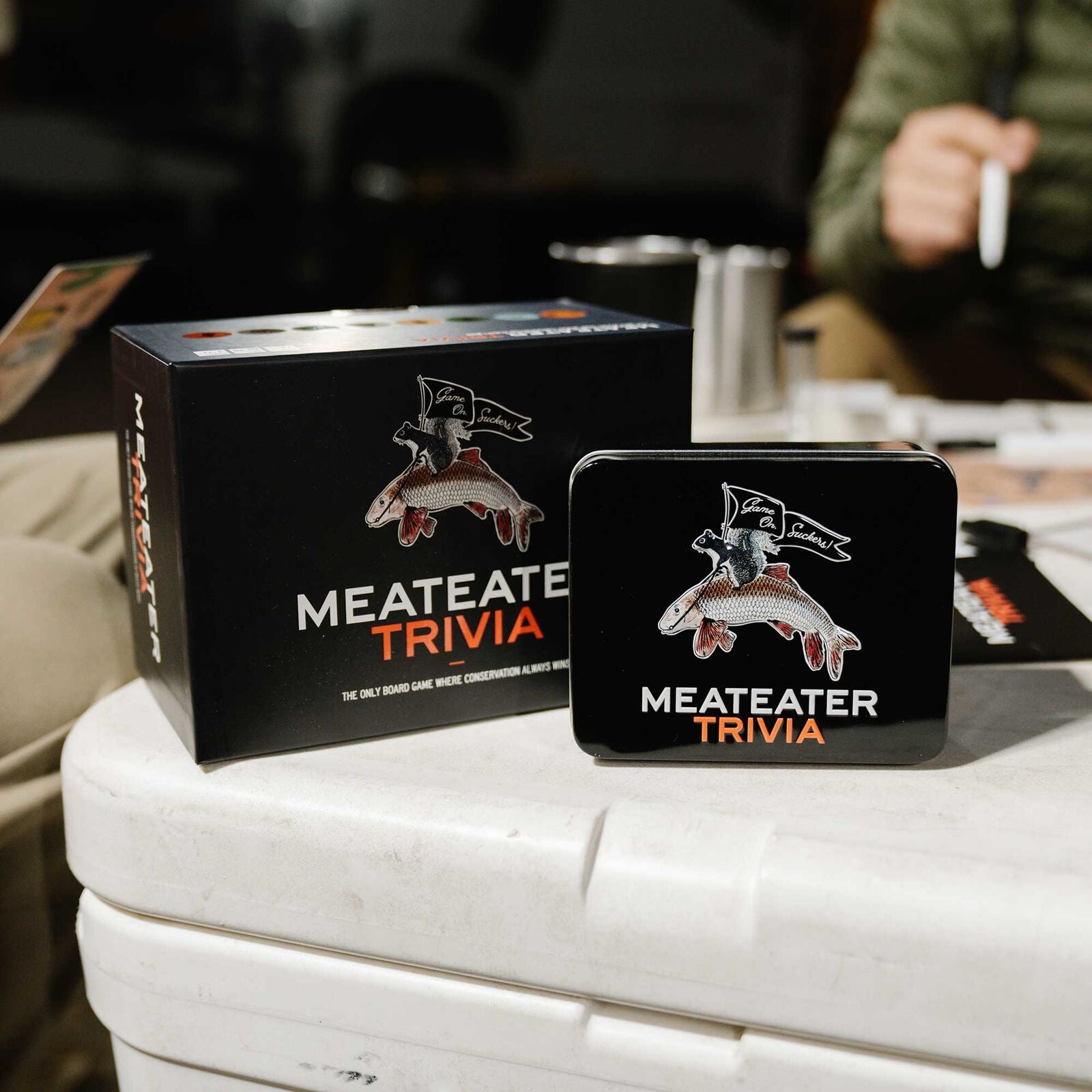 MeatEater Trivia Board Game in use 4